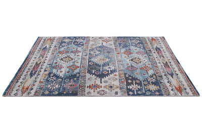 Tappeto da Esterno MAGGIO B - Indoor/Outdoor - Blu Chiaro | Ideale per Terrazze, Balconi, Patio, Verande - CarpetLiving