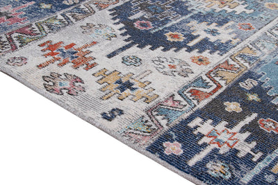 Tappeto da Esterno MAGGIO B - Indoor/Outdoor - Blu Chiaro | Ideale per Terrazze, Balconi, Patio, Verande - CarpetLiving