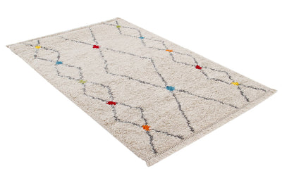 Tappeto stile berbero Tribe D Shaggy con dettagli colorati - CarpetLiving