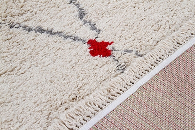 Tappeto stile berbero Tribe D Shaggy con dettagli colorati - CarpetLiving