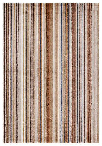 Tappeto Moderno Gioia H - Multicolore Beige - Antiscivolo | Ideale per Soggiorno, Camera da letto e Cameretta - CarpetLiving