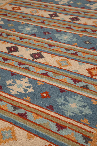 Tappeto Kilim in Lana - Fatto a Mano - KILIM SIVAS - Stile Etnico Tradizionale - Materiali Sostenibili - CarpetLiving