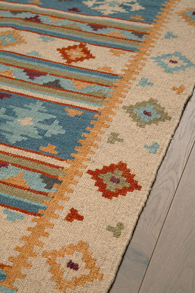 Tappeto Kilim in Lana - Fatto a Mano - KILIM SIVAS - Stile Etnico Tradizionale - Materiali Sostenibili - CarpetLiving