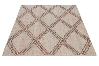 Tappeto in Juta, Lana e Cotone - Istinto C - Fatto a mano - Stile Etnico Tradizionale - Materiali Sostenibili - CarpetLiving