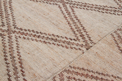 Tappeto in Juta, Lana e Cotone - Istinto C - Fatto a mano - Stile Etnico Tradizionale - Materiali Sostenibili - CarpetLiving