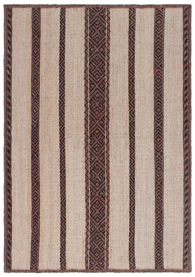 Tappeto in Juta, Lana e Cotone - Istinto A - Fatto a mano - Stile Etnico Tradizionale - Materiali Sostenibili - CarpetLiving