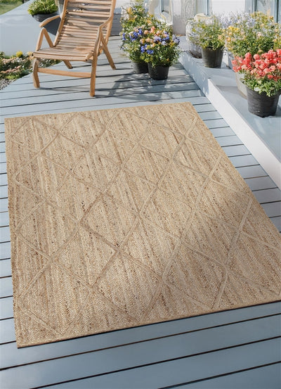 Tappeto JUTA CARMEN -Iuta naturale - Realizzato a mano - CarpetLiving
