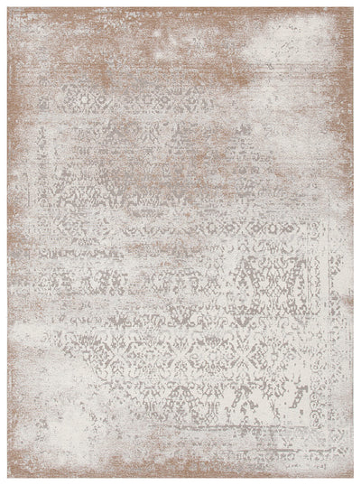 Tappeto Argentella - Avorio Beige - Design Vintage Astratto con sfumature colore | elegante per soggiorno e camera da letto - CarpetLiving