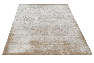 Tappeto Argentella - Avorio Beige - Design Vintage Astratto con sfumature colore | elegante per soggiorno e camera da letto - CarpetLiving