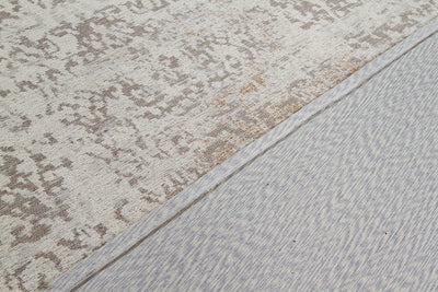 Tappeto Argentella - Avorio Beige - Design Vintage Astratto con sfumature colore | elegante per soggiorno e camera da letto - CarpetLiving