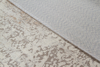 Tappeto Argentella - Avorio Beige - Design Vintage Astratto con sfumature colore | elegante per soggiorno e camera da letto - CarpetLiving