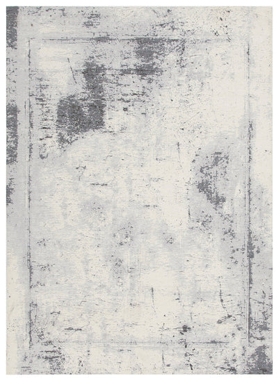 Tappeto Argentella - Avorio Grigio - Design Vintage Astratto con sfumature colore | elegante per soggiorno e camera da letto - CarpetLiving