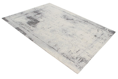 Tappeto Argentella - Avorio Grigio - Design Vintage Astratto con sfumature colore | elegante per soggiorno e camera da letto - CarpetLiving