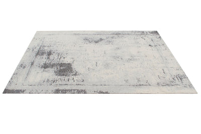 Tappeto Argentella - Avorio Grigio - Design Vintage Astratto con sfumature colore | elegante per soggiorno e camera da letto - CarpetLiving