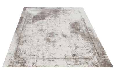 Tappeto Argentella - Beige Taupe - Design Vintage Astratto con sfumature colore | elegante per soggiorno e camera da letto - CarpetLiving