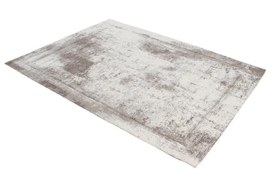 Tappeto Argentella - Beige Taupe - Design Vintage Astratto con sfumature colore | elegante per soggiorno e camera da letto - CarpetLiving