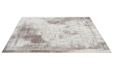 Tappeto Argentella - Beige Taupe - Design Vintage Astratto con sfumature colore | elegante per soggiorno e camera da letto - CarpetLiving