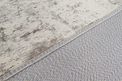 Tappeto Argentella - Beige Taupe - Design Vintage Astratto con sfumature colore | elegante per soggiorno e camera da letto - CarpetLiving