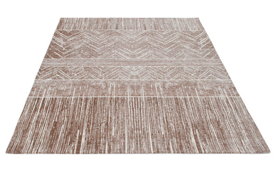 Tappeto Argentella - Taupe Bianco - Design Vintage Astratto con sfumature colore | elegante per soggiorno e camera da letto - CarpetLiving