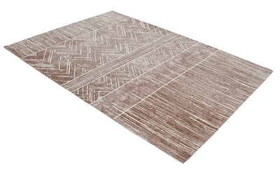 Tappeto Argentella - Taupe Bianco - Design Vintage Astratto con sfumature colore | elegante per soggiorno e camera da letto - CarpetLiving