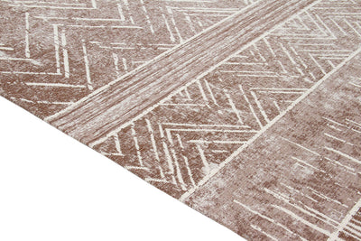 Tappeto Argentella - Taupe Bianco - Design Vintage Astratto con sfumature colore | elegante per soggiorno e camera da letto - CarpetLiving