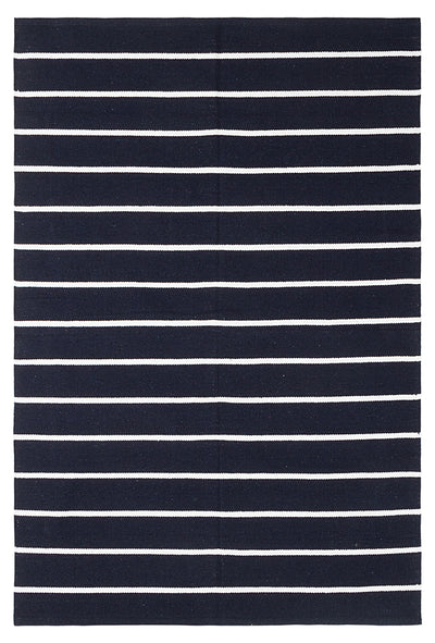 Tappeto in Cotone Blu Lavabile in Lavatrice - RIVIERA Blue - Ideale per Bagno e Cucina - CarpetLiving