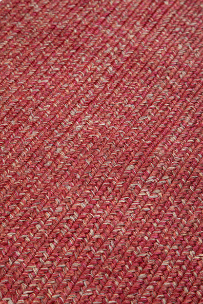 Tappeto Outdoor Ovale - Solid Rosso Terra - Interno/Esterno - 200x60cm