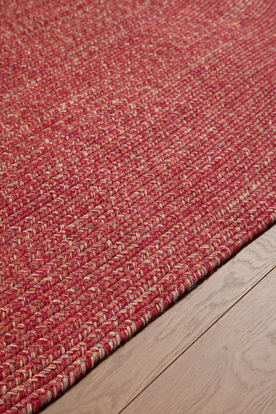 Tappeto Outdoor Ovale - Solid Rosso Terra - Interno/Esterno - CarpetLiving