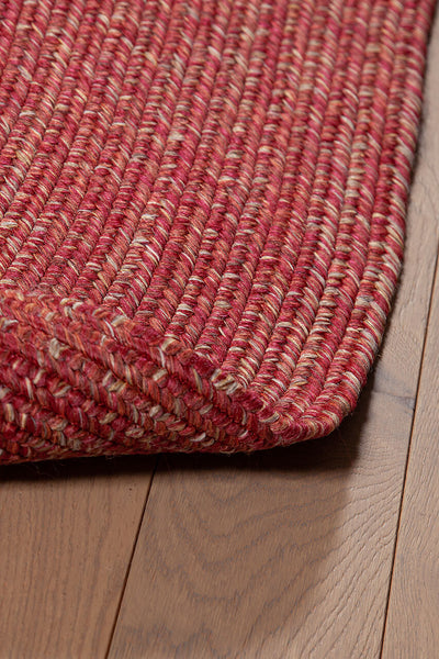 Tappeto Outdoor Ovale - Solid Rosso Terra - Interno/Esterno - CarpetLiving