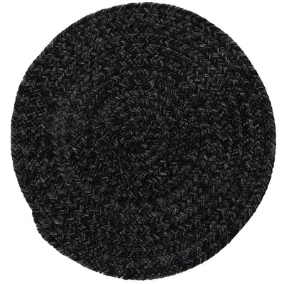 Tappeto Outdoor Rotondo - Solid Grigio Carbone - Interno/Esterno - 120 Ø cm - CarpetLiving