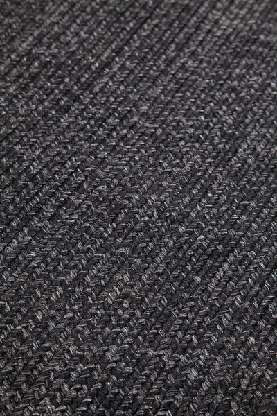 Tappeto Outdoor Ovale - Solid Grigio carbone - Interno/Esterno - 200x60cm - CarpetLiving