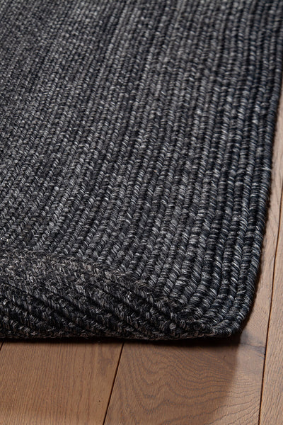 Tappeto Outdoor Ovale - Solid Grigio carbone - Interno/Esterno - CarpetLiving