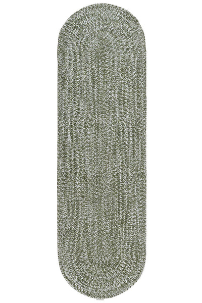 Tappeto Outdoor Ovale - Solid Verde - Interno/Esterno - 200x60cm - CarpetLiving