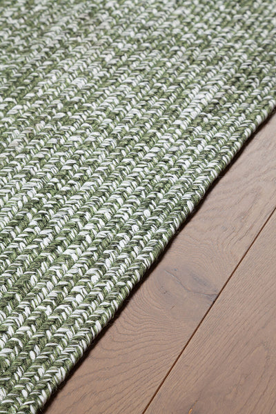 Tappeto Outdoor Ovale - Solid Verde - Interno/Esterno - 200x60cm - CarpetLiving