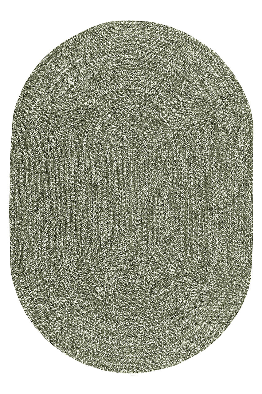 SOLID GREEN 230X160 OVAL