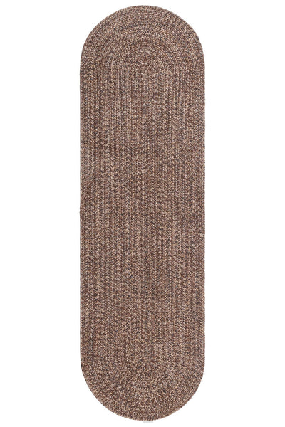 SOLID BROWN HARVEST 200X60 OVAL - CarpetLiving