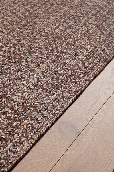 SOLID BROWN HARVEST 200X60 OVAL - CarpetLiving