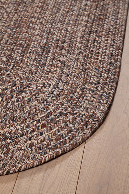 SOLID BROWN HARVEST 200X60 OVAL