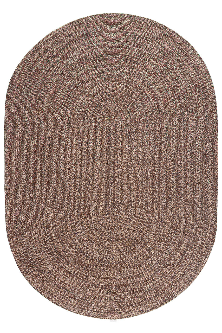 Tappeto Solid Brown Harvest - Ovale Indoor/Outdoor