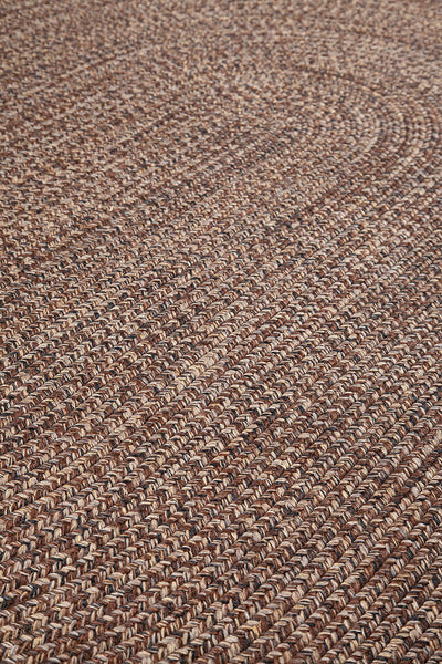 Tappeto Solid Brown Harvest - Ovale Indoor/Outdoor - CarpetLiving