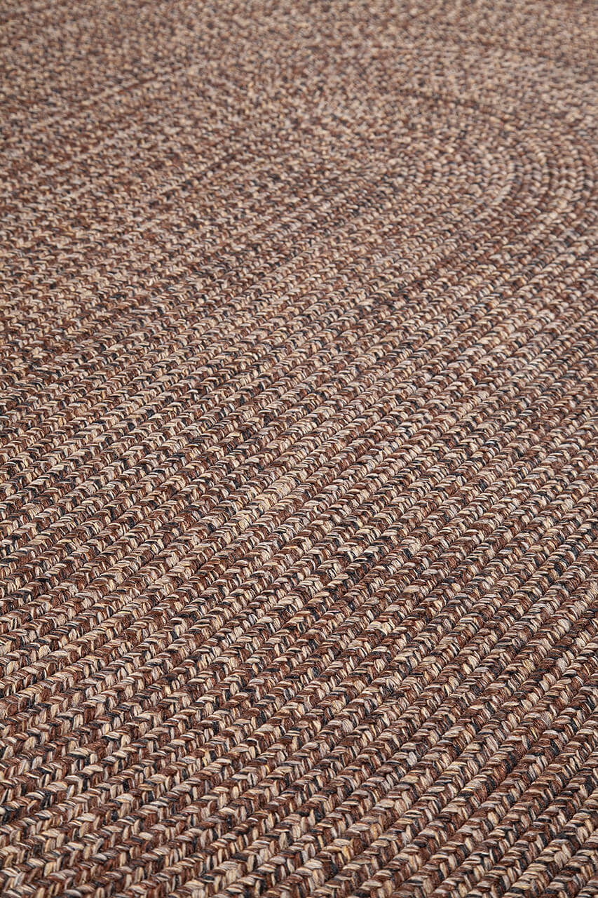 Tappeto Solid Brown Harvest - Ovale Indoor/Outdoor