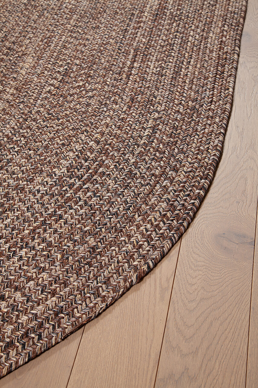 Tappeto Solid Brown Harvest - Ovale Indoor/Outdoor