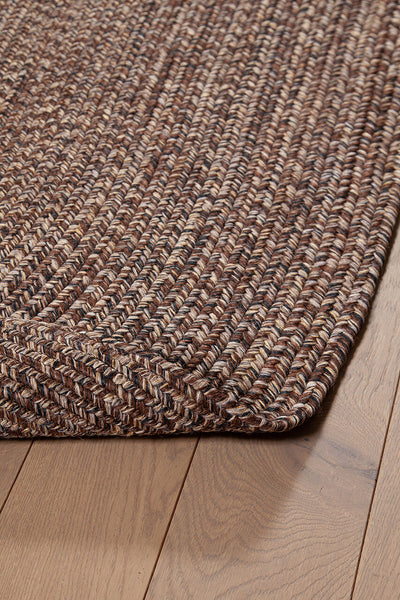 Tappeto Solid Brown Harvest - Ovale Indoor/Outdoor - CarpetLiving