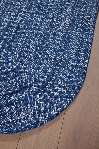 SOLID BLUE 200X60 OVAL - CarpetLiving
