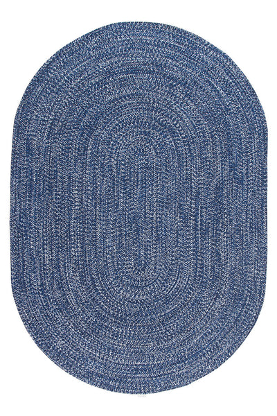 Tappeto Solid Blue - Ovale Indoor/Outdoor - CarpetLiving