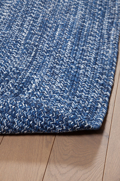 Tappeto Solid Blue - Ovale Indoor/Outdoor - CarpetLiving