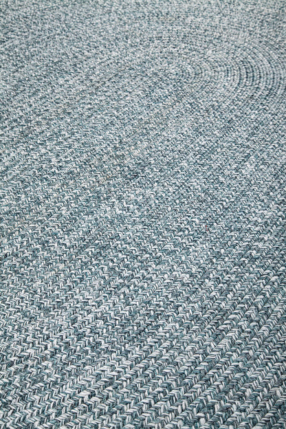 Tappeto Solid Acqua - Ovale Indoor/Outdoor