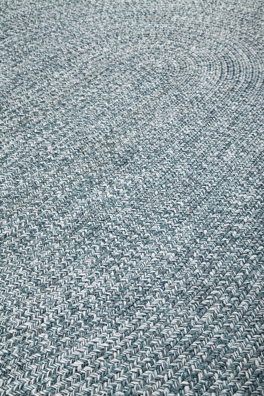 Tappeto Solid Acqua - Ovale Indoor/Outdoor