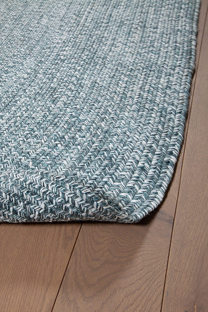 Tappeto Solid Acqua - Ovale Indoor/Outdoor