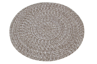 Tappeto Solid Beige 120 Rotondo Indoor/Outdoor - CarpetLiving